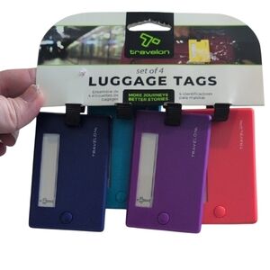 Travelon Vibrant Luggage Tags Set